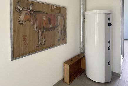 Der im Josefshof verbaute Weishaupt Energiespeicher WES 1500 Cas-R.